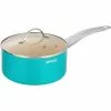 2.9 Qt. Ceramic Aluminum Nonstick Sauce Pan in Blue with Lid by EPPMO 1 2.9 Qt. Ceramic Aluminum Nonstick Sauce Pan in Blue with Lid by EPPMO -Cookware Sales Shop sauce pans em c2001 6 64 1000