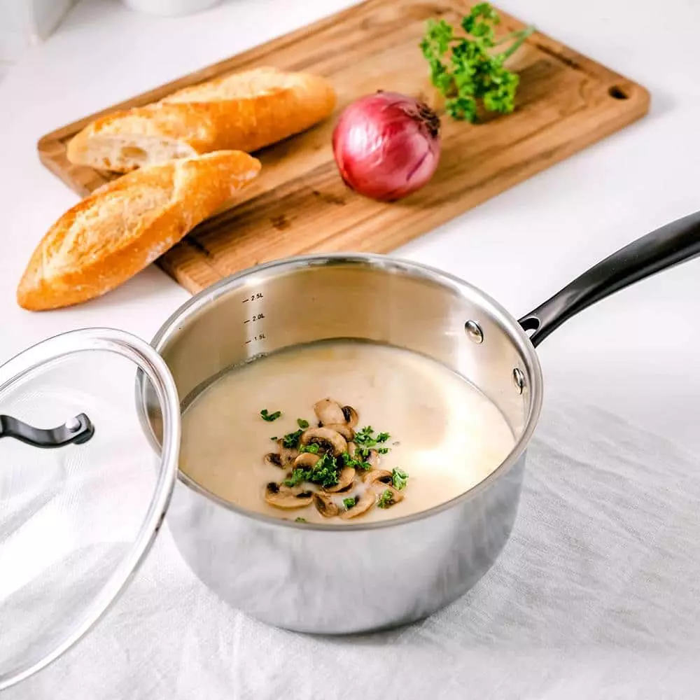 3 Qt. Full-Clad Tri-Ply Stainless Steel Sauce Pan by GRANDTIES 8 3 Qt. Full-Clad Tri-Ply Stainless Steel Sauce Pan by GRANDTIES - Image 6