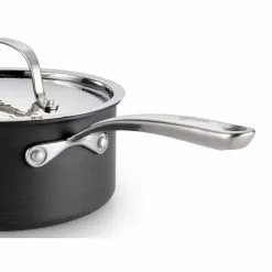 Nera 2 qt. Hard Anodized Aluminum Covered Saucepan by LAGOSTINA 8 Nera 2 qt. Hard Anodized Aluminum Covered Saucepan by LAGOSTINA -Cookware Sales Shop sauce pans h9042364 4f 1000