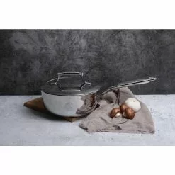 2 qt. Tri-Ply Stainless Steel Chef's Pan with Lid by SAVEUR SELECTS -Cookware Sales Shop sauce pans m19 005 5 c3 1000