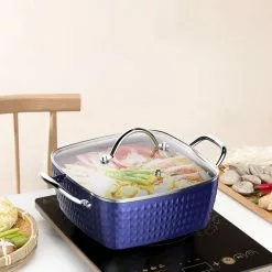 4.2 Qt. Aluminum Alloy Nonstick Sauce Pan in Blue with Lid by Rainbean 15 4.2 Qt. Aluminum Alloy Nonstick Sauce Pan in Blue with Lid by Rainbean -Cookware Sales Shop sauce pans rb x002zyjth5 44 1000