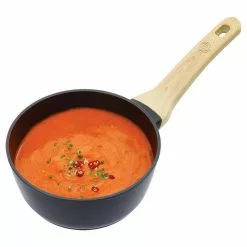 7.9 in. 0 qt. Aluminum Sauce Pan with Tempered Glass Lid and Soft-Touch Bakelite Handle by MASTERCHEF -Cookware Sales Shop sauce pans vrd159102084 1f 1000