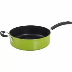 Green Earth 5.3 qt. Aluminum Ceramic Nonstick Sauce Pan in Green with Glass Lid by Unbranded -Cookware Sales Shop sauce pans zp7 5l 1f 1000