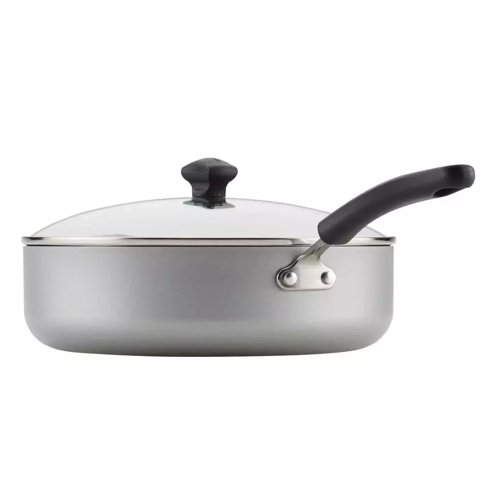 6 qt. Aluminum Nonstick Saute Dishwasher Safe with lid by Unbranded 5 6 qt. Aluminum Nonstick Saute Dishwasher Safe with lid by Unbranded - Image 3