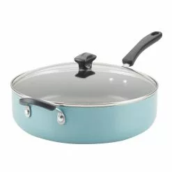 Dishwasher Safe 6-qt. Aluminum Nonstick Saute pan with lid by Unbranded