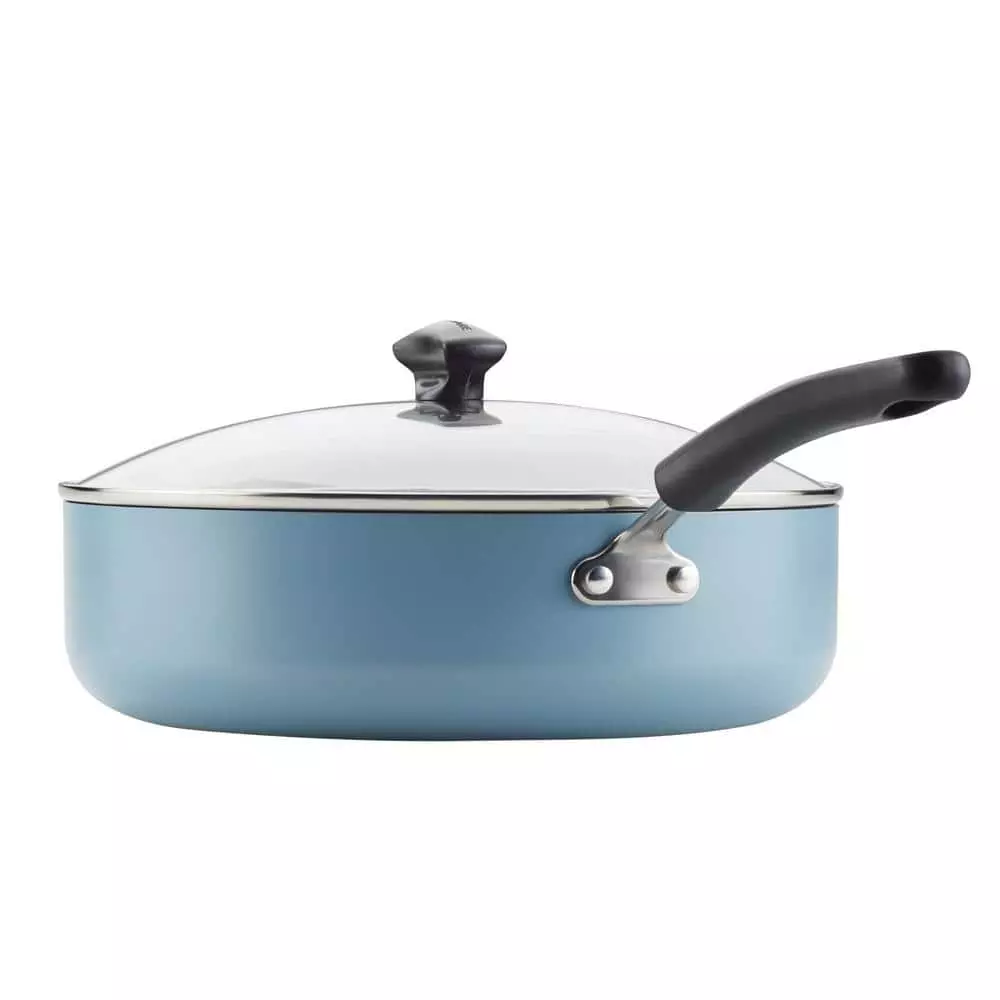 Dishwasher Safe 6-qt. Aluminum Nonstick Saute pan with lid by Unbranded 6 Dishwasher Safe 6-qt. Aluminum Nonstick Saute pan with lid by Unbranded - Image 4