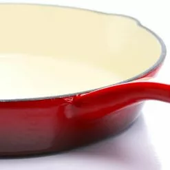 Artisan 8 in. Cast Iron Nonstick Skillet in Scarlet Red with Pour Spout by Crock-Pot -Cookware Sales Shop scarlet red crock pot skillets 985100782m 4f 1000