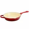Artisan 10 in. Cast Iron Nonstick Skillet in Scarlet Red with Pour Spout by Crock-Pot -Cookware Sales Shop scarlet red crock pot skillets 985110120m 64 1000