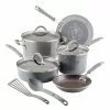 Cucina 10-Piece Aluminum Nonstick Cookware Set in Sea Salt by Rachael Ray 1 Cucina 10-Piece Aluminum Nonstick Cookware Set in Sea Salt by Rachael Ray -Cookware Sales Shop sea salt rachael ray pot pan sets 17217 te02 64 1000