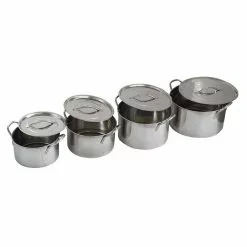 8-Piece Stainless Steel Stock Pot Set by AmeriHome -Cookware Sales Shop silver amerihome stock pots 807073 4f 1000