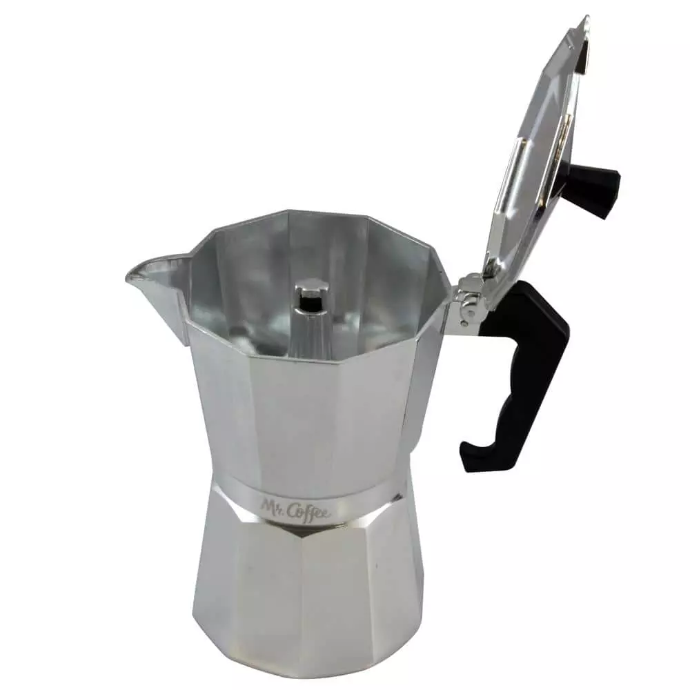 Brixia 6-Cup Aluminum Stovetop Expresso Maker by Mr. Coffee 3 Brixia 6-Cup Aluminum Stovetop Expresso Maker by Mr. Coffee