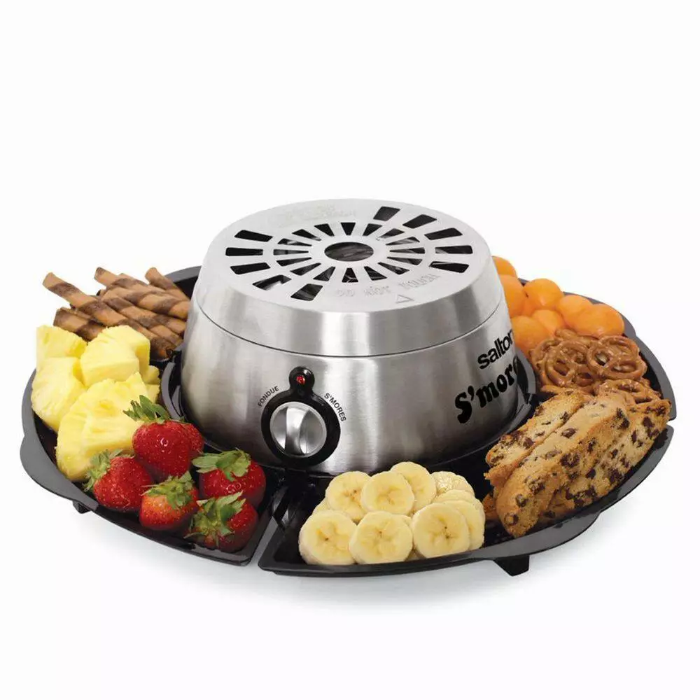 Indoor Electric S'more and Fondue Pot Maker with 4 Roasting Forks by Salton 5 Indoor Electric S'more and Fondue Pot Maker with 4 Roasting Forks by Salton - Image 4