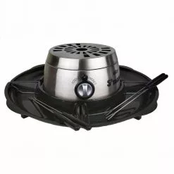Indoor Electric S'more and Fondue Pot Maker with 4 Roasting Forks by Salton