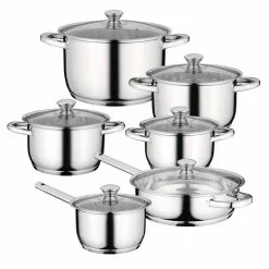 Essentials Gourmet 12-Piece 18/10 Stainless Steel Cookware Set by BergHOFF