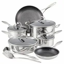 Steelshield C Series 10-Piece Stainless Steel Nonstick Cookware Set Silver by Circulon