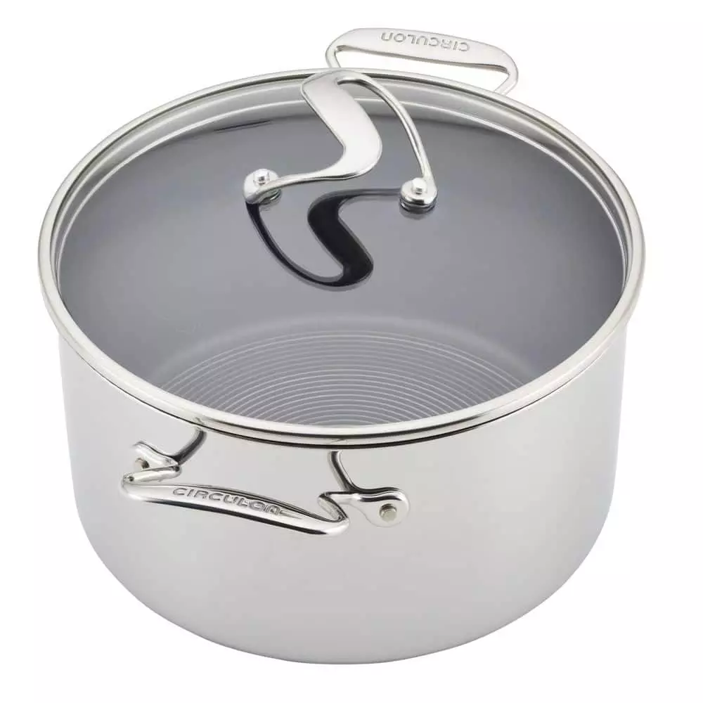 11-Piece Stainless Steel Nonstick Cookware Set SteelShield Clad in Silver by Circulon 10 11-Piece Stainless Steel Nonstick Cookware Set SteelShield Clad in Silver by Circulon - Image 8