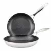 C-Series 8 .5 and 10 in. Stainless Steel Nonstick Frying Pan Silver by Circulon 2 C-Series 8 .5 and 10 in. Stainless Steel Nonstick Frying Pan Silver by Circulon -Cookware Sales Shop silver circulon skillets 30013 64 1000