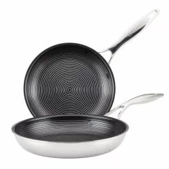 C-Series 8 .5 and 10 in. Stainless Steel Nonstick Frying Pan Silver by Circulon