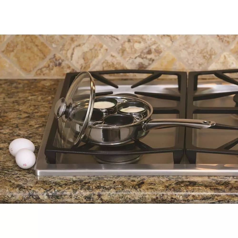 4 Cup 18/10 Stainless Steel Egg Poacher with Non-Stick Coating by Cook Pro 8 4 Cup 18/10 Stainless Steel Egg Poacher with Non-Stick Coating by Cook Pro - Image 6