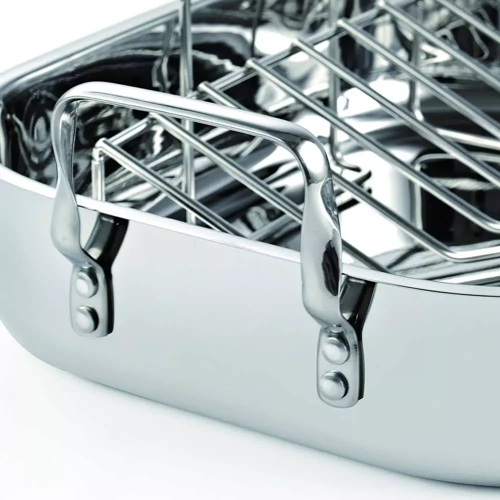 10 Qt. Stainless Steel Roasting Pan by Cooks Standard 6 10 Qt. Stainless Steel Roasting Pan by Cooks Standard - Image 4