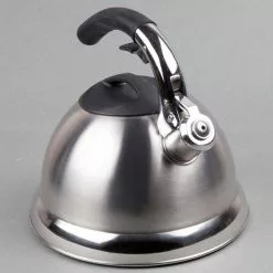 Avalon 12-Cup Stovetop Tea Kettle in Silver by Creative Home 13 Avalon 12-Cup Stovetop Tea Kettle in Silver by Creative Home -Cookware Sales Shop silver creative home tea kettles 72222 44 1000