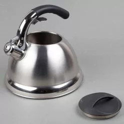 Avalon 12-Cup Stovetop Tea Kettle in Silver by Creative Home 11 Avalon 12-Cup Stovetop Tea Kettle in Silver by Creative Home -Cookware Sales Shop silver creative home tea kettles 72222 4f 1000