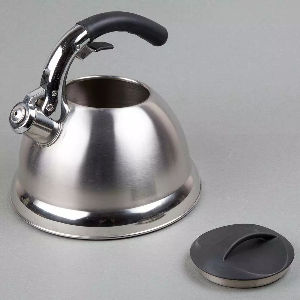 Avalon 12-Cup Stovetop Tea Kettle in Silver by Creative Home 5 Avalon 12-Cup Stovetop Tea Kettle in Silver by Creative Home - Image 3