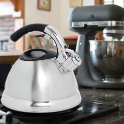 Avalon 12-Cup Stovetop Tea Kettle in Silver by Creative Home 14 Avalon 12-Cup Stovetop Tea Kettle in Silver by Creative Home -Cookware Sales Shop silver creative home tea kettles 72222 fa 1000
