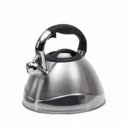 Crescendo 12.4-Cup Stovetop Tea Kettle in Silver by Creative Home
