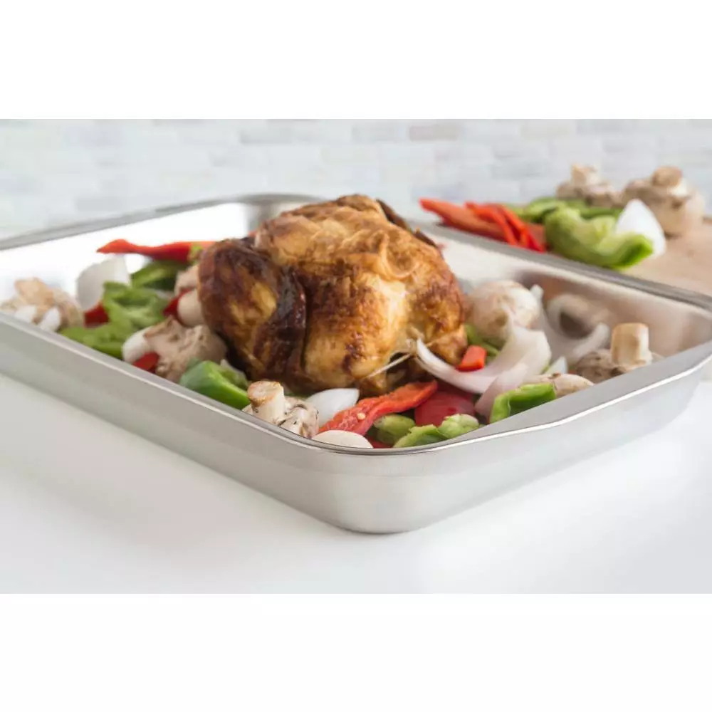 3.75 qt. Stainless Steel Roasting Pans without Lid by Fox Run 4 3.75 qt. Stainless Steel Roasting Pans without Lid by Fox Run - Image 2