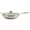 12 in. Silver Stainless Steel Assist Handle Induction Ready Frying Pan with Lid by Frigidaire 1 12 in. Silver Stainless Steel Assist Handle Induction Ready Frying Pan with Lid by Frigidaire -Cookware Sales Shop silver frigidaire skillets fr 14883 ec 64 1000