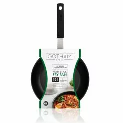 Pro + 12 in. Aluminum Heavy-Gauge Commercial Grade High Performance Nonstick Frying Pan by Gotham Steel