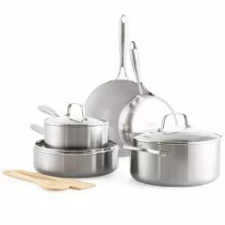 10-Piece Stainless Steel Pro Cookware Set by GreenLife
