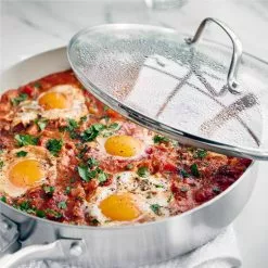 Stainless Pro 3.75 qt. Stainless Steel Saute Pan with Lid by GreenLife 14 Stainless Pro 3.75 qt. Stainless Steel Saute Pan with Lid by GreenLife -Cookware Sales Shop silver greenlife saute pans cc005548 001 44 1000