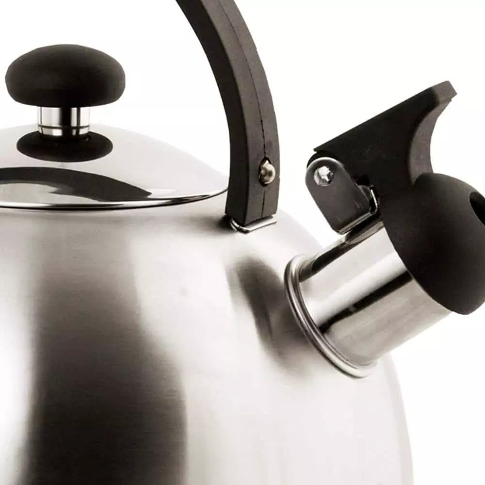10.6-Cup Silver Stovetop Tea Kettle by Home Basics 5 10.6-Cup Silver Stovetop Tea Kettle by Home Basics - Image 3