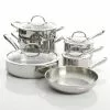 Devon 10-Piece Stainless Steel Cookware Set in Silver by KENMORE ELITE 1 Devon 10-Piece Stainless Steel Cookware Set in Silver by KENMORE ELITE -Cookware Sales Shop silver kenmore elite pot pan sets 126379 10 64 1000