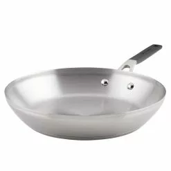 Stainless Steel 12 in. Stainless Steel Frying Pan Silver by KitchenAid