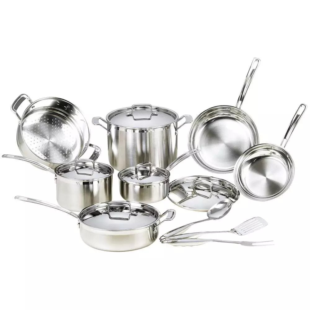 15-Piece Premium Grade Stainless Steel Cookware Set with Lids by Mockins 3 15-Piece Premium Grade Stainless Steel Cookware Set with Lids by Mockins