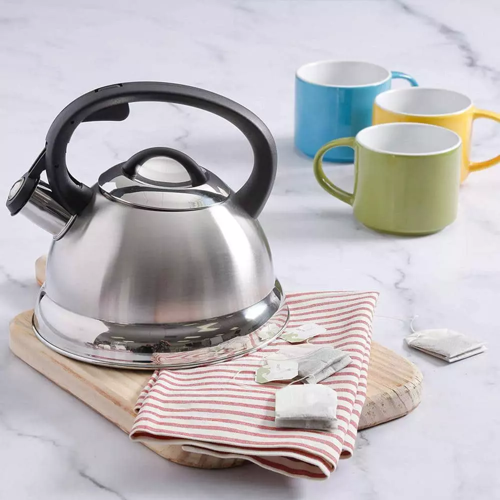 Flintshire 1.75 Qt. Stainless Steel Whistling Tea Kettle by Mr. Coffee 5 Flintshire 1.75 Qt. Stainless Steel Whistling Tea Kettle by Mr. Coffee - Image 3