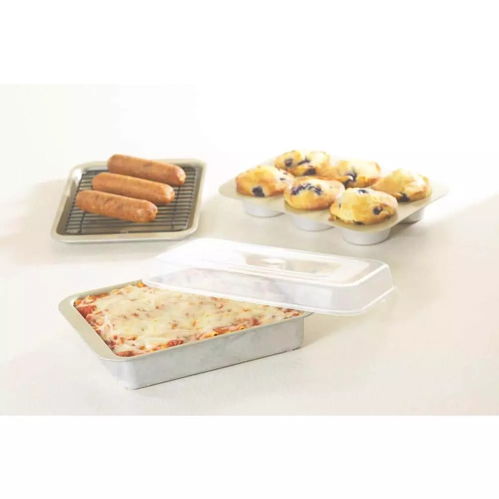 Nonstick Compact Ovenware 5 Pc Bake Set by Nordic Ware 4 Nonstick Compact Ovenware 5 Pc Bake Set by Nordic Ware - Image 2