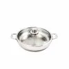 Premium Clad 5.8 qt. Stainless Steel Saute Pan with Glass Lid by Swiss Diamond 2 Premium Clad 5.8 qt. Stainless Steel Saute Pan with Glass Lid by Swiss Diamond -Cookware Sales Shop silver swiss diamond saute pans sdclad3732chef 64 1000