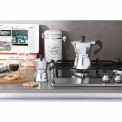 Mirror 9-Cup Cast Aluminum Coffee Maker by Tognana -Cookware Sales Shop silver tognana tea kettles v4430191all 31 1000