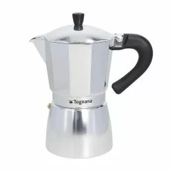 Mirror 9-Cup Cast Aluminum Coffee Maker by Tognana
