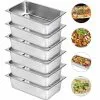 21.7 qt. Stainless Steel Hotel Pans Full Size 20.9 x 12.8 x 5.9 in. Chafing Dish Buffet Set Roasting Pan (6-Pack) by VEVOR 1 21.7 qt. Stainless Steel Hotel Pans Full Size 20.9 x 12.8 x 5.9 in. Chafing Dish Buffet Set Roasting Pan (6-Pack) by VEVOR -Cookware Sales Shop silver vevor roasting pans cp20x12x6tz600001v0 64 1000