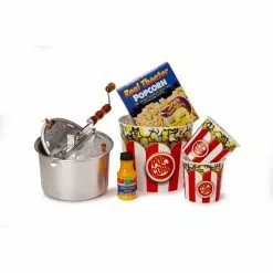 10-Piece Aluminum Popcorn Popper Set by Whirley Pop