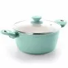 Plaza Cafe 4.5 qt. Round Aluminum Nonstick Dutch Oven in Sky Blue with Glass Lid by GIBSON HOME 2 Plaza Cafe 4.5 qt. Round Aluminum Nonstick Dutch Oven in Sky Blue with Glass Lid by GIBSON HOME -Cookware Sales Shop sky blue gibson home dutch ovens 985111746m 64 1000