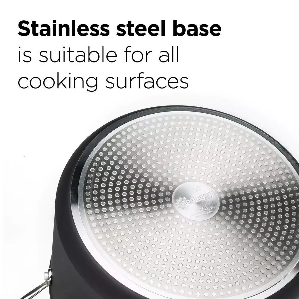 Symphony 8-Piece Aluminum Nonstick Cookware Set in Slate by Ecolution 6 Symphony 8-Piece Aluminum Nonstick Cookware Set in Slate by Ecolution - Image 4