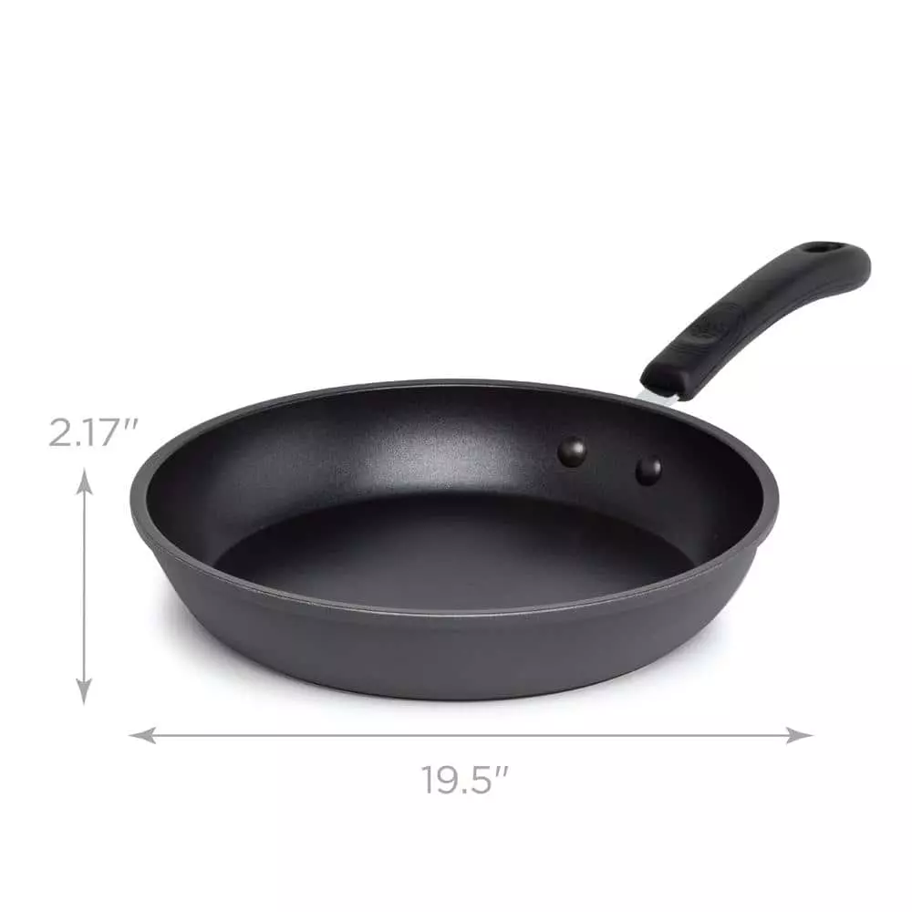 Symphony 11 in. Aluminum Nonstick Frying Pan in Slate by Ecolution 4 Symphony 11 in. Aluminum Nonstick Frying Pan in Slate by Ecolution - Image 2
