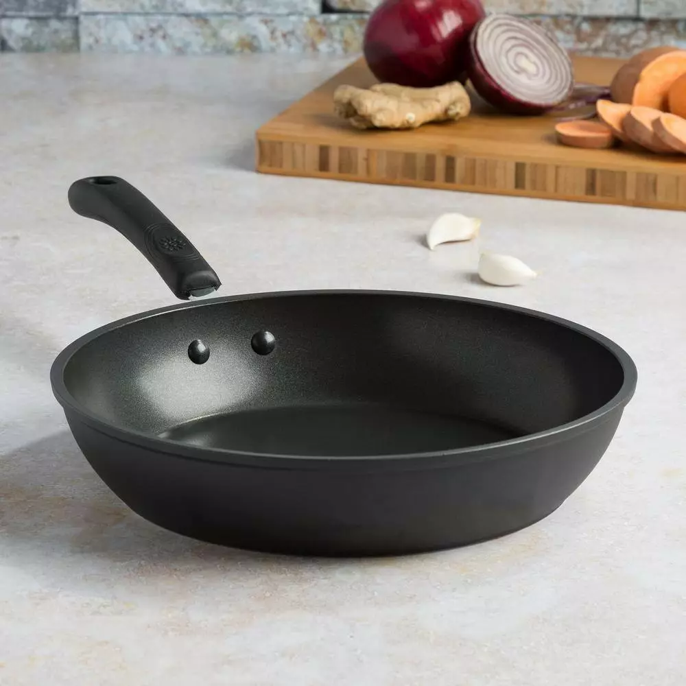 Symphony 11 in. Aluminum Nonstick Frying Pan in Slate by Ecolution 8 Symphony 11 in. Aluminum Nonstick Frying Pan in Slate by Ecolution - Image 6