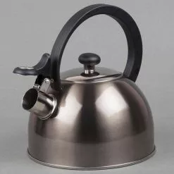 Prelude 8.4-Cup Smoke Stainless Steel with Whistle Stovetop Tea Kettle by Creative Home 12 Prelude 8.4-Cup Smoke Stainless Steel with Whistle Stovetop Tea Kettle by Creative Home -Cookware Sales Shop smoke creative home tea kettles 77000 1f 1000